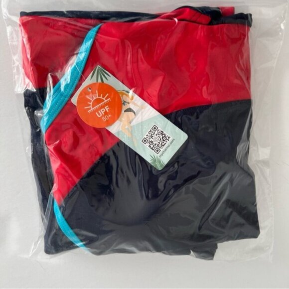 Athletic Racerback color block One Piece Bathing Suit. Size: XL. NWT (1767) - Picture 2 of 14